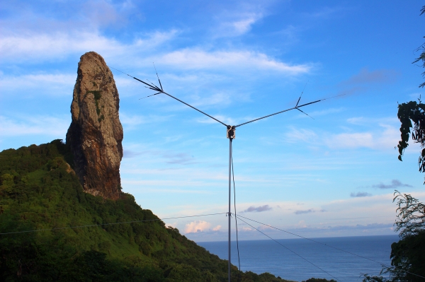 CHV-5X Antena dipolo rotativa compacta para 40, 20, 15, 10 e 6 metros 