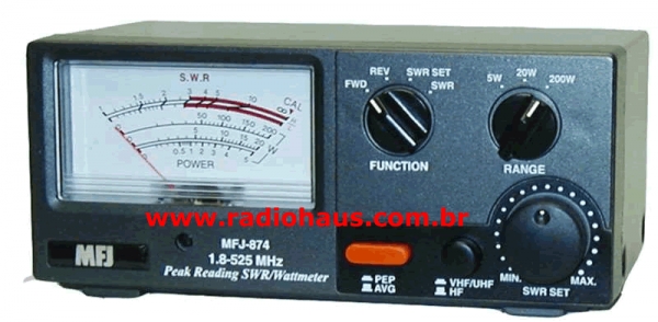 MFJ-874 Wattímetro / Medidor de ROE - 1,8 a 525 Mhz - MFJ