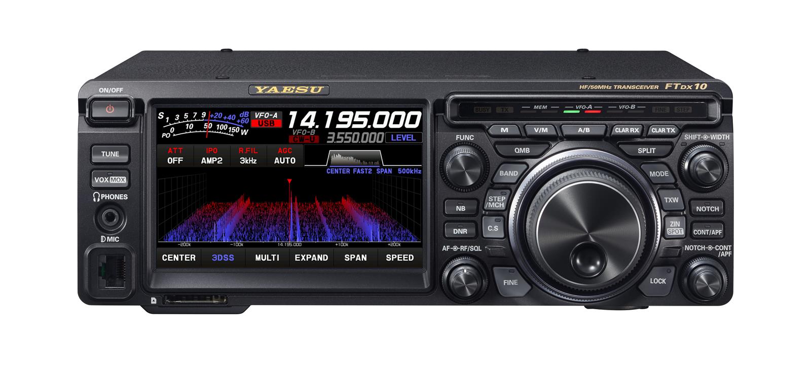 YAESU FTDX-10（used）　50W FT-DX10 Transceptor Compacto HF/50 MHz 100W SDR *OFERTA