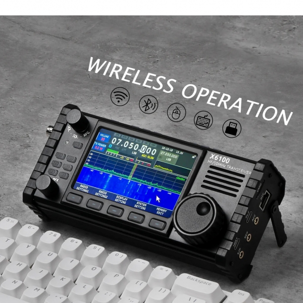 X6100 Transceptor SDR HF/50MHz Todos os Modos Ultra porttil *OFERTA*