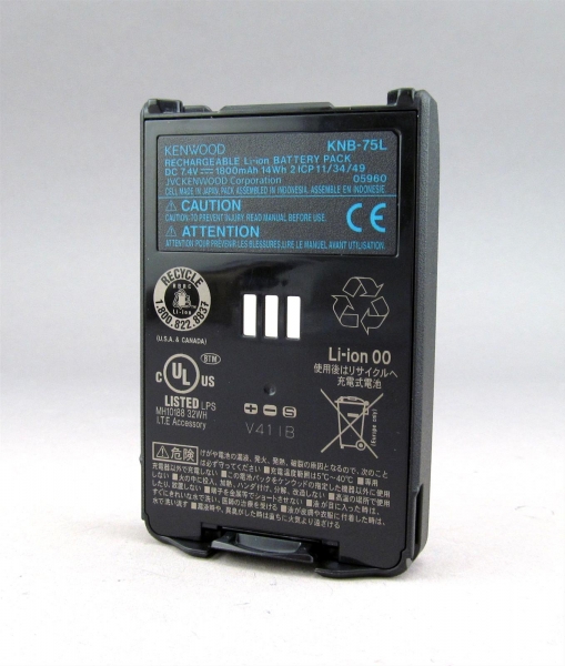 KNB-75LW Bateria Kenwood Li-Ion 1800mAh