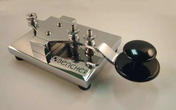 RJ-2 Bencher - Manipulador tipo Pica Pau para CW base cromada