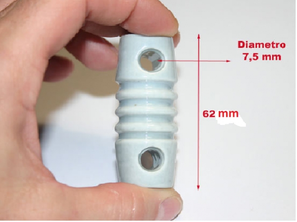 MFJ-16C01 - Isolador porcelana lateral para antenas dipolo