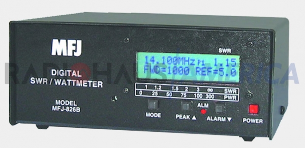 MFJ-826B Wattmetro/Medidor ROE Digital 1,8-54MHz, 1500 W
