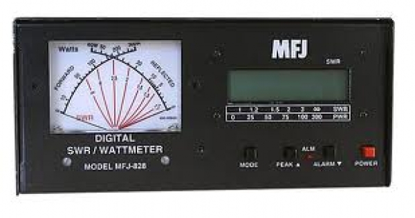 MFJ-828 Wattmetro / Medidor de ROE Digital com frequencmetro