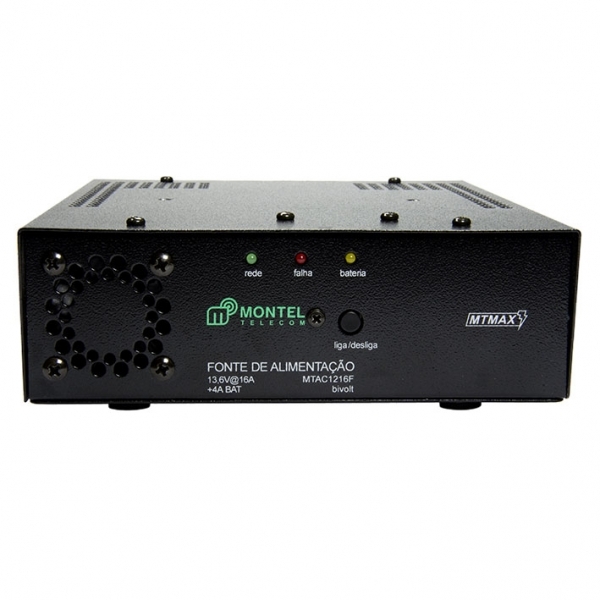 MTAC 1216 F Fonte De Alimenta o 127 220 Vca Mesa Com Carregador De 