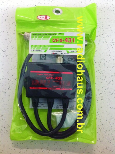 CFX-431B Triplexador 146/446/1.2 GHz com terminais *OFERTA*