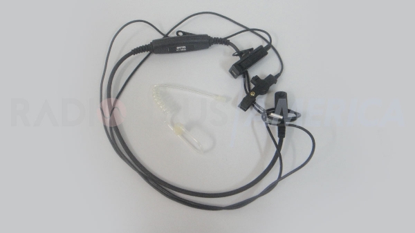 OTTO-V110822 microfone de lapela (PTT) (preto)