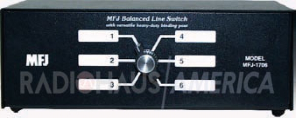 MFJ-1706 Chave de antena, 6 Posies - Bornes