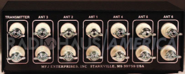 MFJ-1706H Chave de Antena, 6 Posies, Borne de cermica