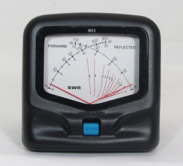 MFJ-822 Wattmetro, HF / VHF, 1.8-200 MHz, 300 W, mvel