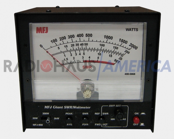 MFJ-868B gigante HF + 6M, SWR / wattmetro