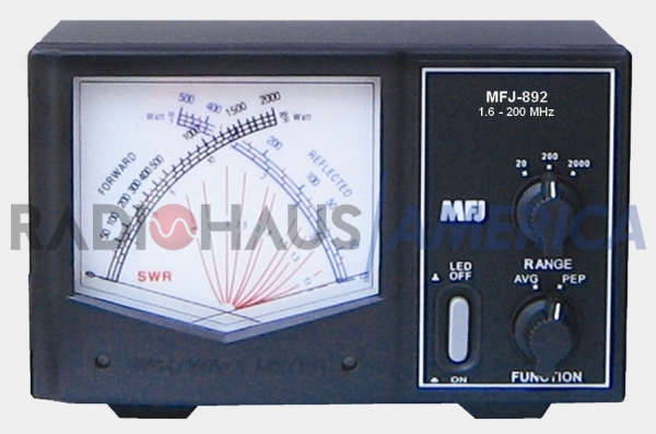 MFJ-893 Gigante SWR / Wattmetro, 125-525 MHz, 200W