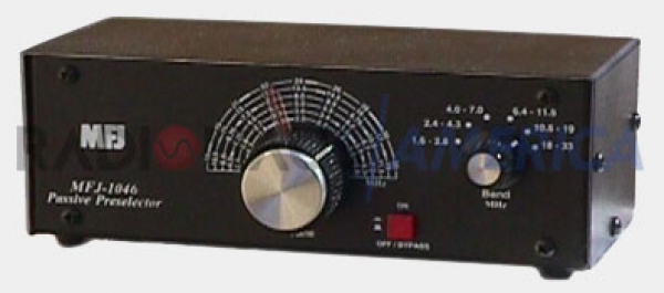 MFJ-1046 Pre-seletor de receptor, 1,6 - 33 MHz