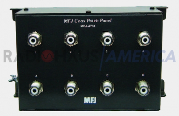 MFJ-4704 Coax patch panel, 4 positions