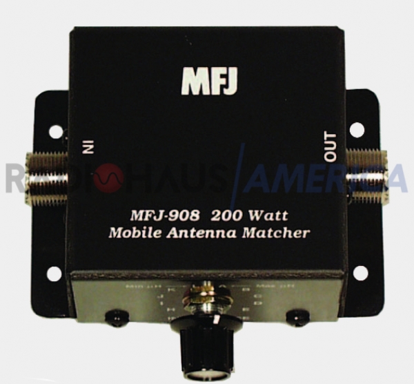 MFJ-908 Mvel imp. Matriz, tipo indutivo, 10-80M, 200W