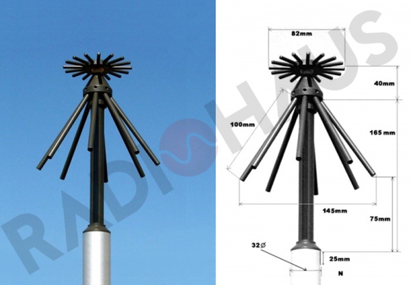 DA5000 Antena Discone 700MHz  ~ 3000MHz
