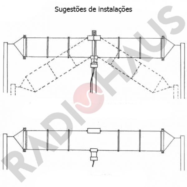 YA-30 Antena Dipolo Dobrada 1,8-30MHz