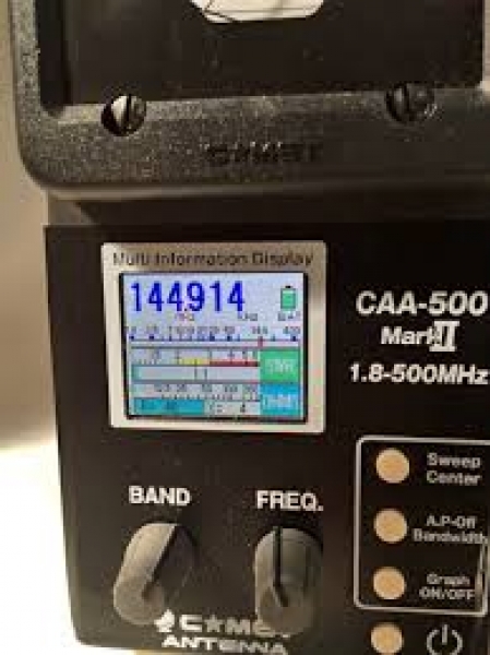 CAA-500 MARK II - Analisador de Antenas de 1,8 a 500 MHz *OFERTA*