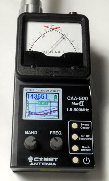 CAA-500 MARK II - Analisador de Antenas de 1,8 a 500 MHz *OFERTA*