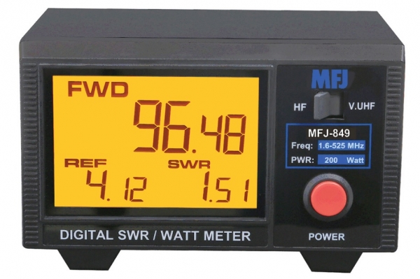 MFJ-849 Watmetro, digital, HF/VHF/UHF, 200W