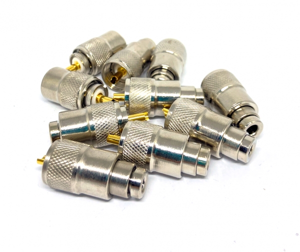 COMBO com 10 conectores UHF macho RH-100