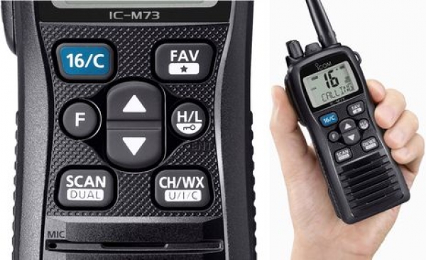 IC-M73 Transceptor porttil martimo VHF