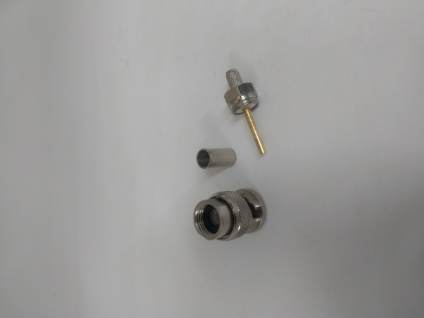RH-201 Conector BNC Reto, Solda pino solto para cabo RG-58 (Gaveta15)